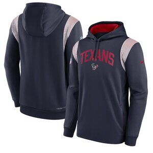 Nike NFL Men's Large Navy HOUSTON TEXANS Football Pullover Hooded Sweatshirt